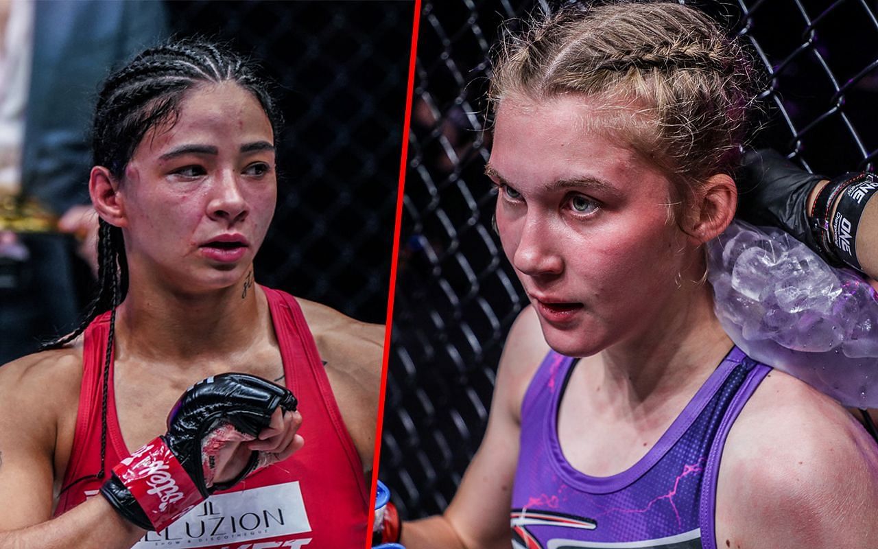 Allycia Hellen Rofrigues (L) / Smilla Sundell (R) -- Photo by ONE Championship