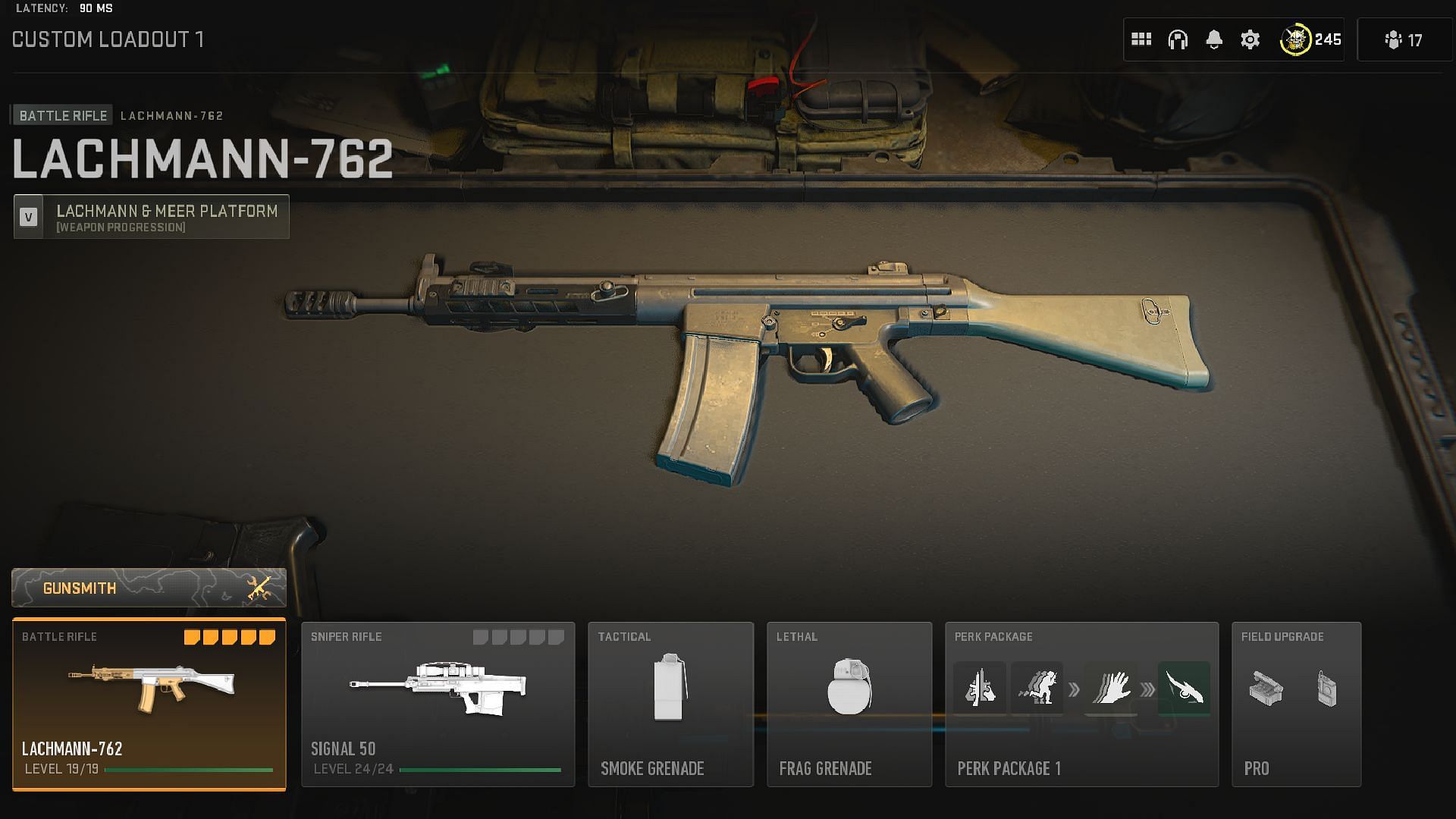 Lachmann 7.62 class setup (Image via Activision)