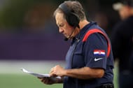 Bill Belichick at Philadelphia Eagles v New England Patriots