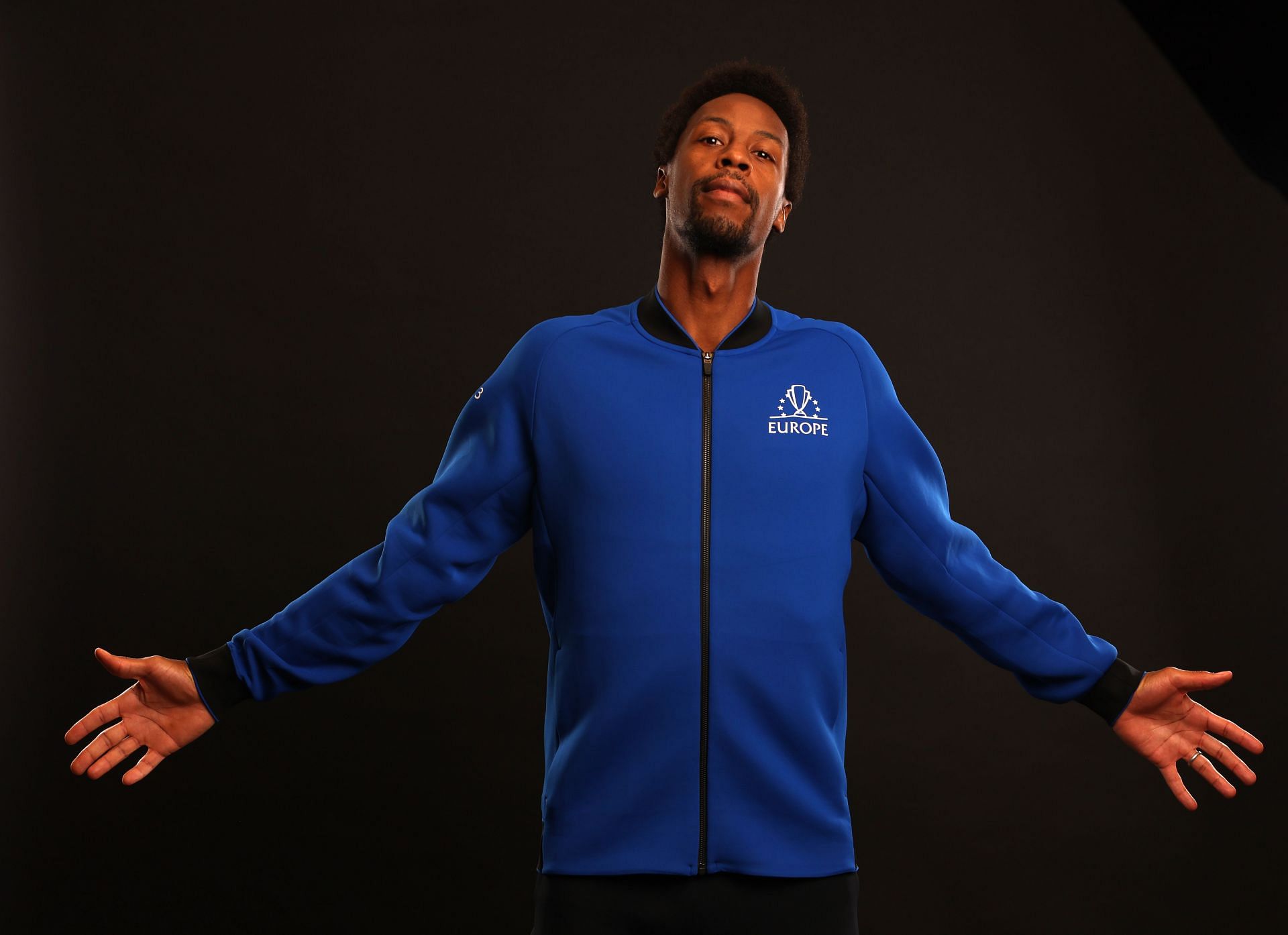 Gael Monfils during a photo session at Laver Cup.