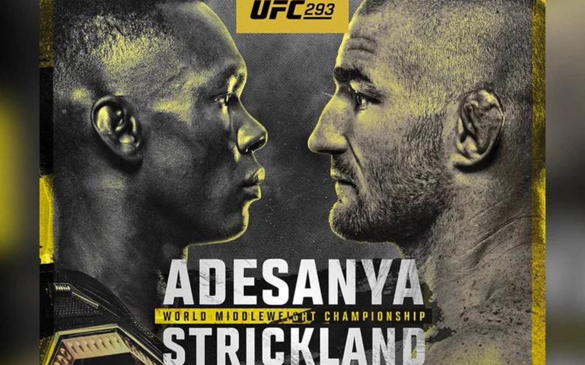 Israel Adesanya (left) and Sean Strickland (right) (Image credits @SandhuMMA on Twitter)