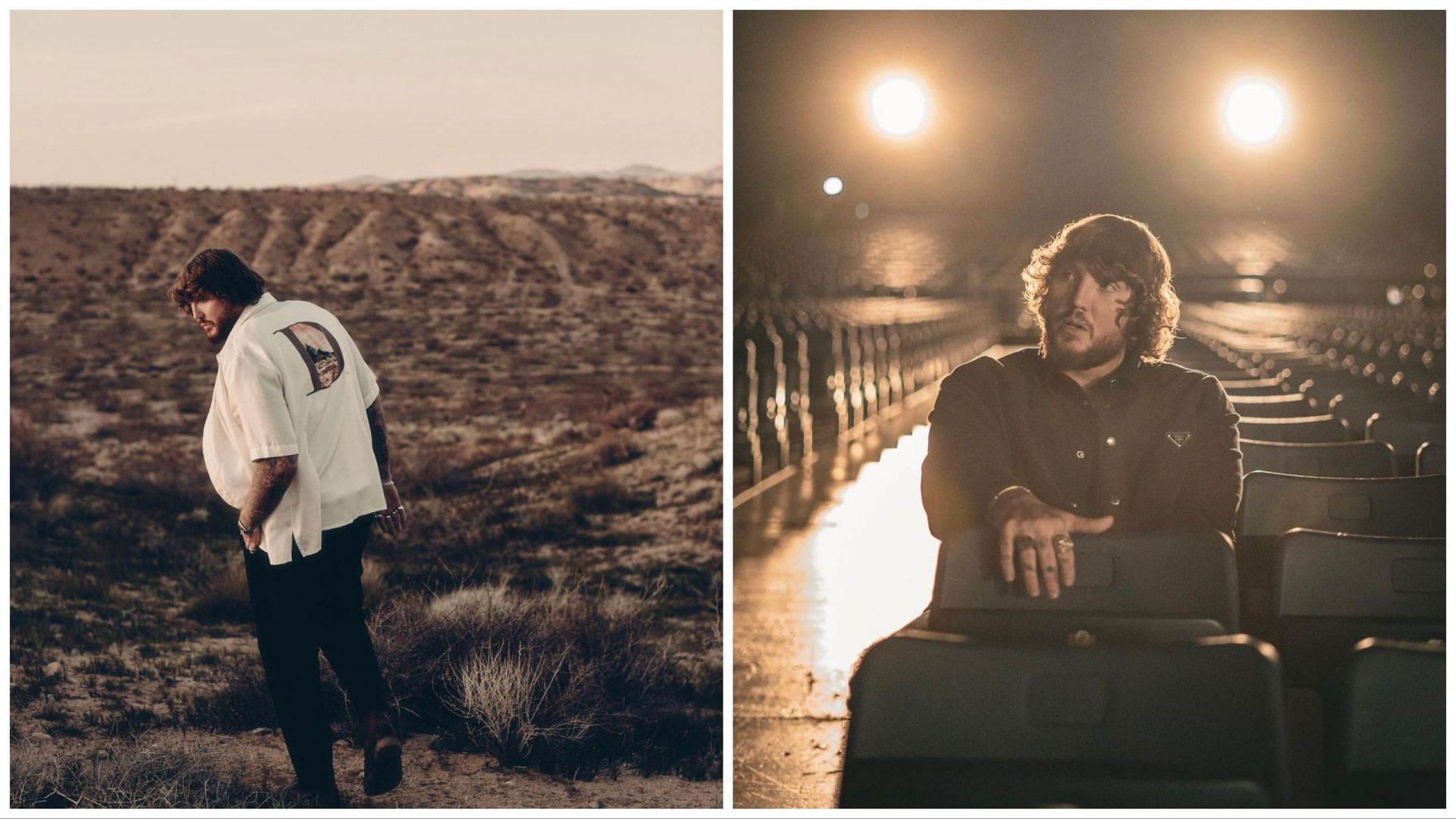 Two portraits of James Arthur (Images via official Instagram page @jamesarthur23)