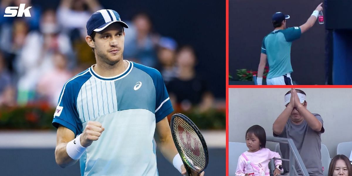 Nicholas Jarry helps out ailing fan during his 1R match in China Open 2023