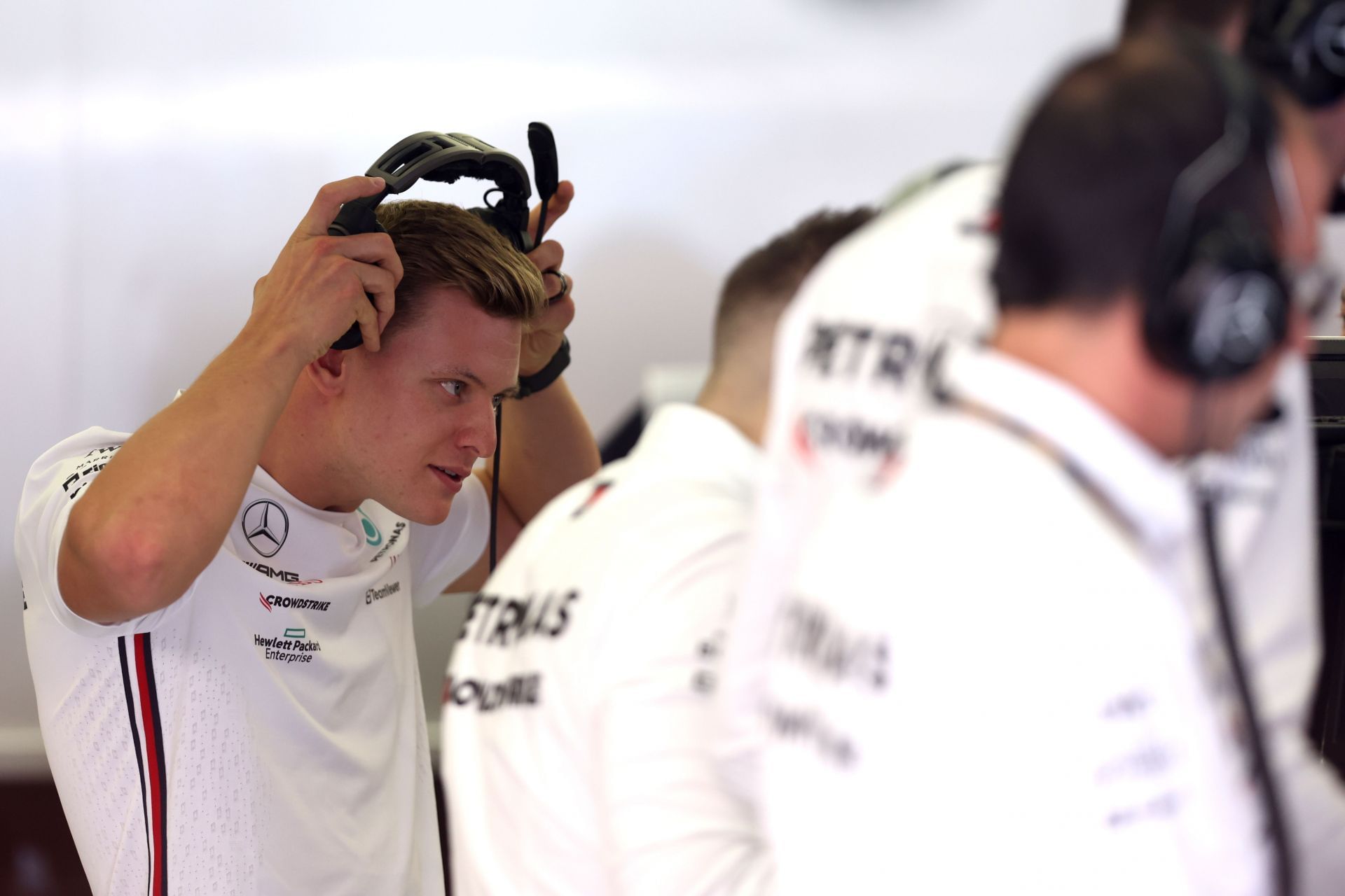 Mick Schumacher of Mercedes (Photo by Lars Baron/Getty Images)