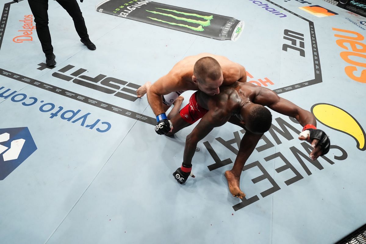 Sean Strickland shocked the world by defeating Israel Adesanya [Image Credit: @ufc on Twitter]