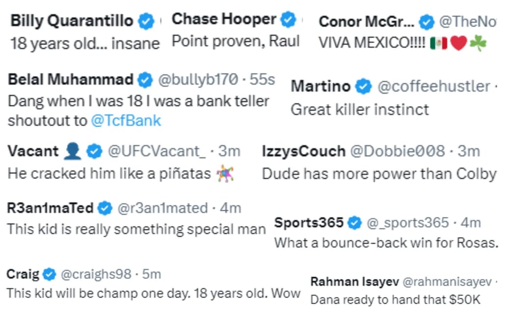 Conor McGregor and rest of the UFC world sold on Raul Rosas Jr ...