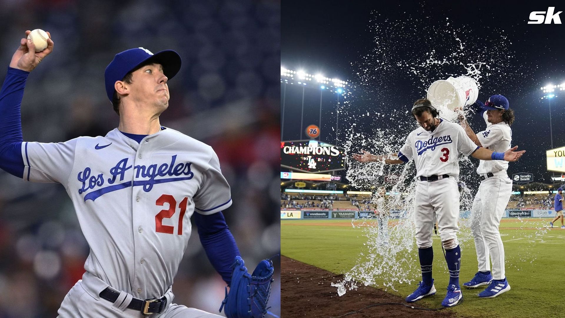 Walker Buehler applauds Dodgers teammates after sublime move in Giants win - &quot;Sickest double play I