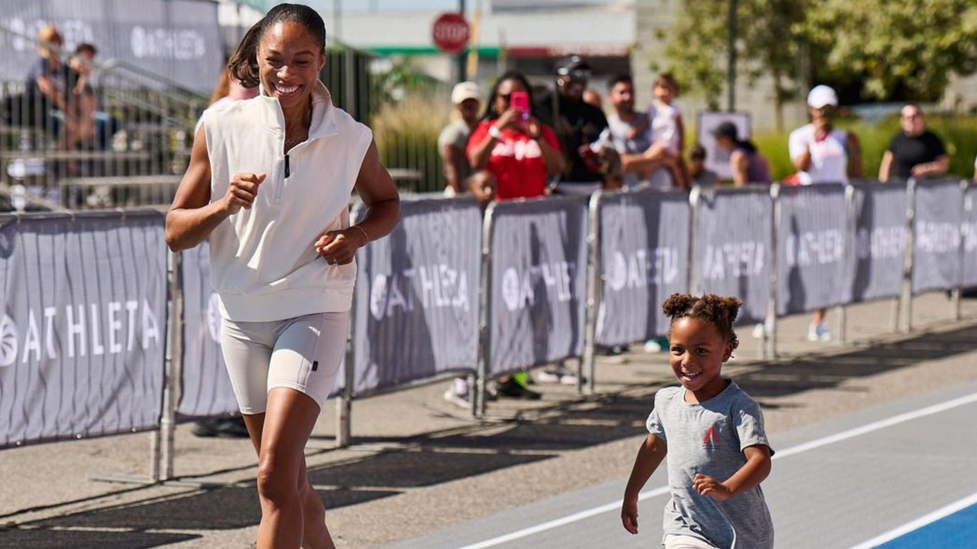 Allyson Felix with her daughter (Image via Instagram)