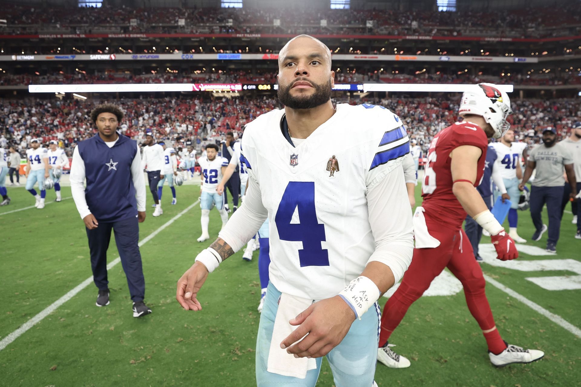 Dak Prescott at Dallas Cowboys v Arizona Cardinals