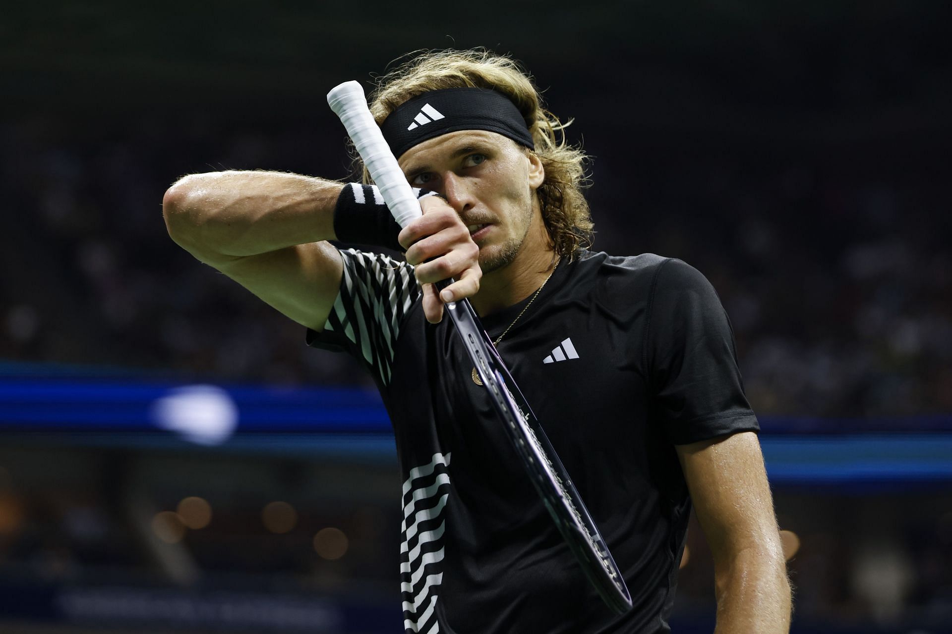 Alexander Zverev pictured at the 2023 US Open.