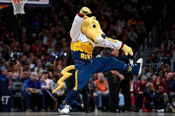 Denver Nuggets&#039; mascot, Rocky the Mountain Lion