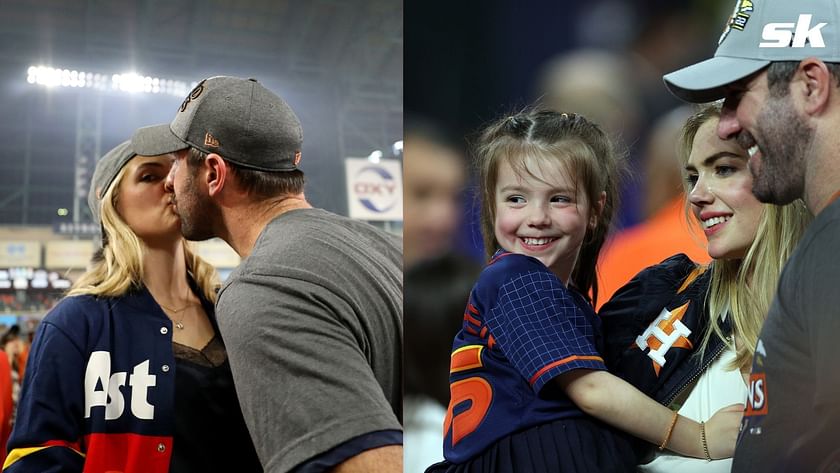 SNY Mets a X: Kate Upton was in attendance for Justin Verlander's  introduction as a Met, along with their daughter Genevieve.   / X