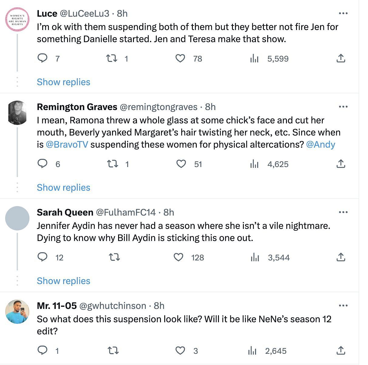 Social media users pick sides as The Real Housewives of New Jersey stars get into a physical altercation: More details revealed as Aydin and Cabral get suspended. (Image via X)