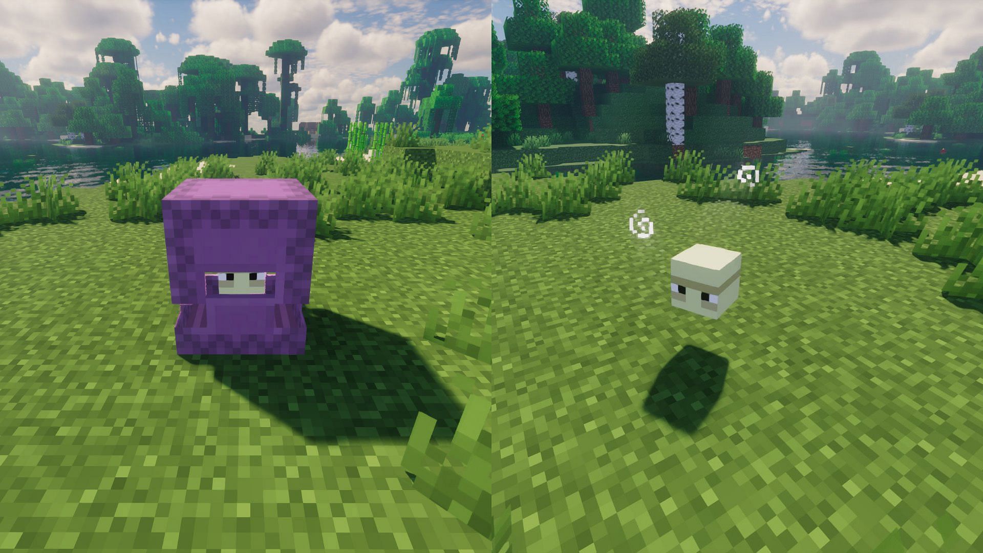 Shulkers without shells (Image via Mojang)