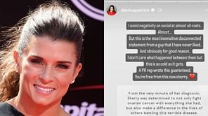“This is as cold as it gets” - Danica Patrick reacts to Martin Truex Jr.’s ‘insensitive’ statement on Sherry Pollex’s death