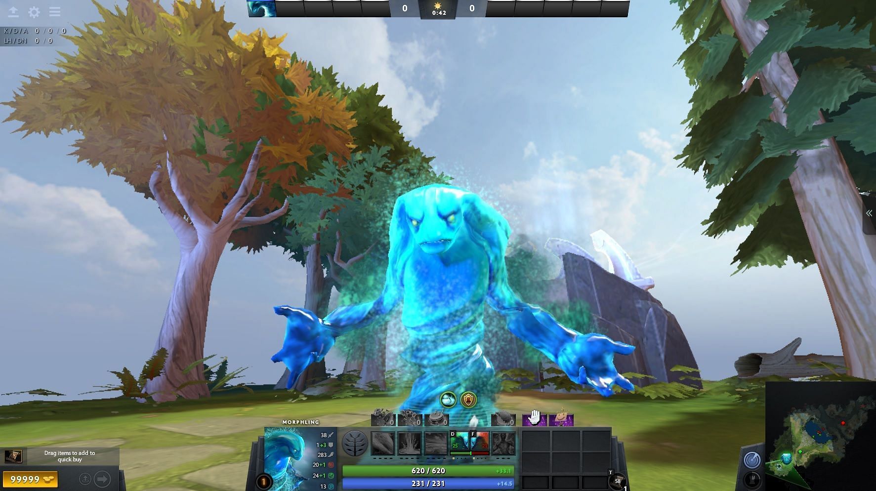 Morphling can morph into any opponent hero (Image via Valve)