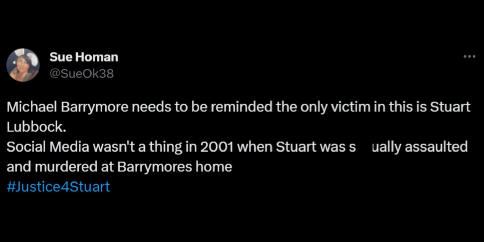 Internet trends Stuart Lubbock&#039;s swimming pool death after Michael&#039;s response to Russell Brand&#039;s video. (Image via X/@MrBarrymore)