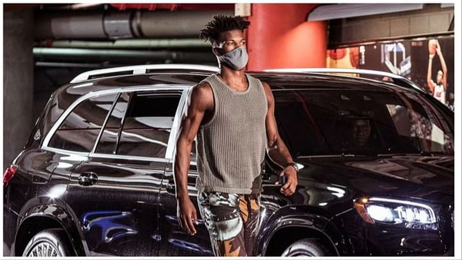 Watch: Jimmy Butler looks flabbergasted over gas price while refueling his Bugatti