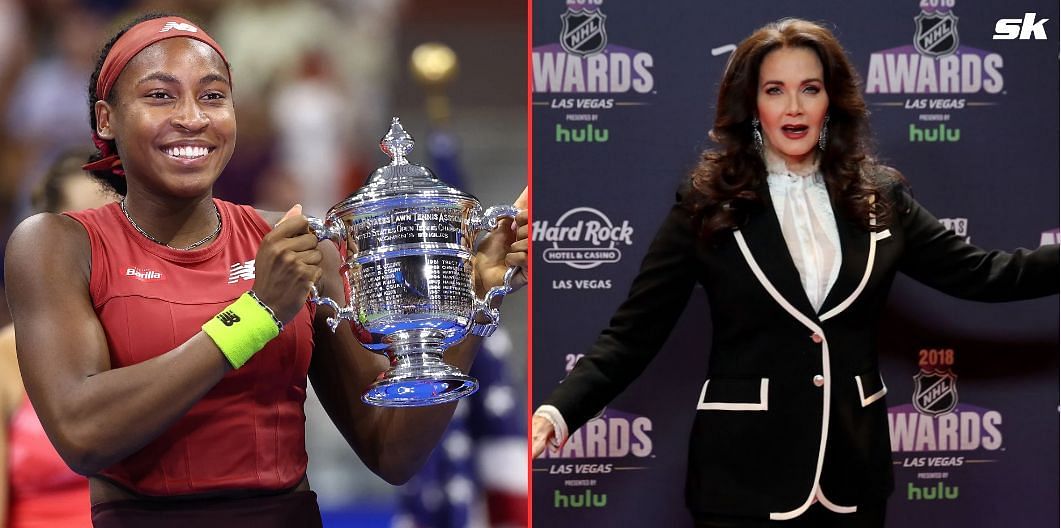 Lynda Carter moved by Coco Gauff celebrating US Open triumph with her parents