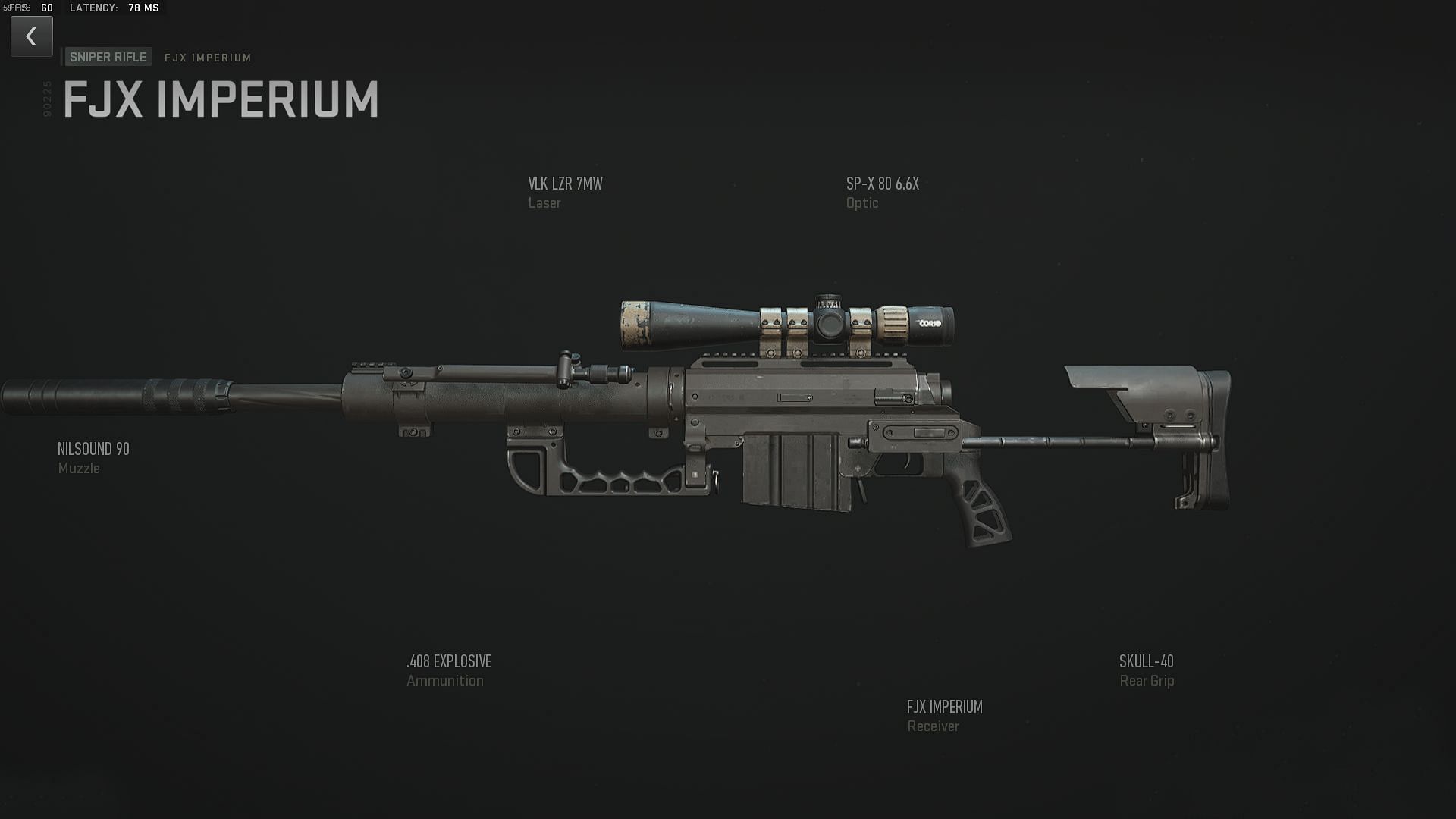 FJX Imperium weapon build (Image via Activision)