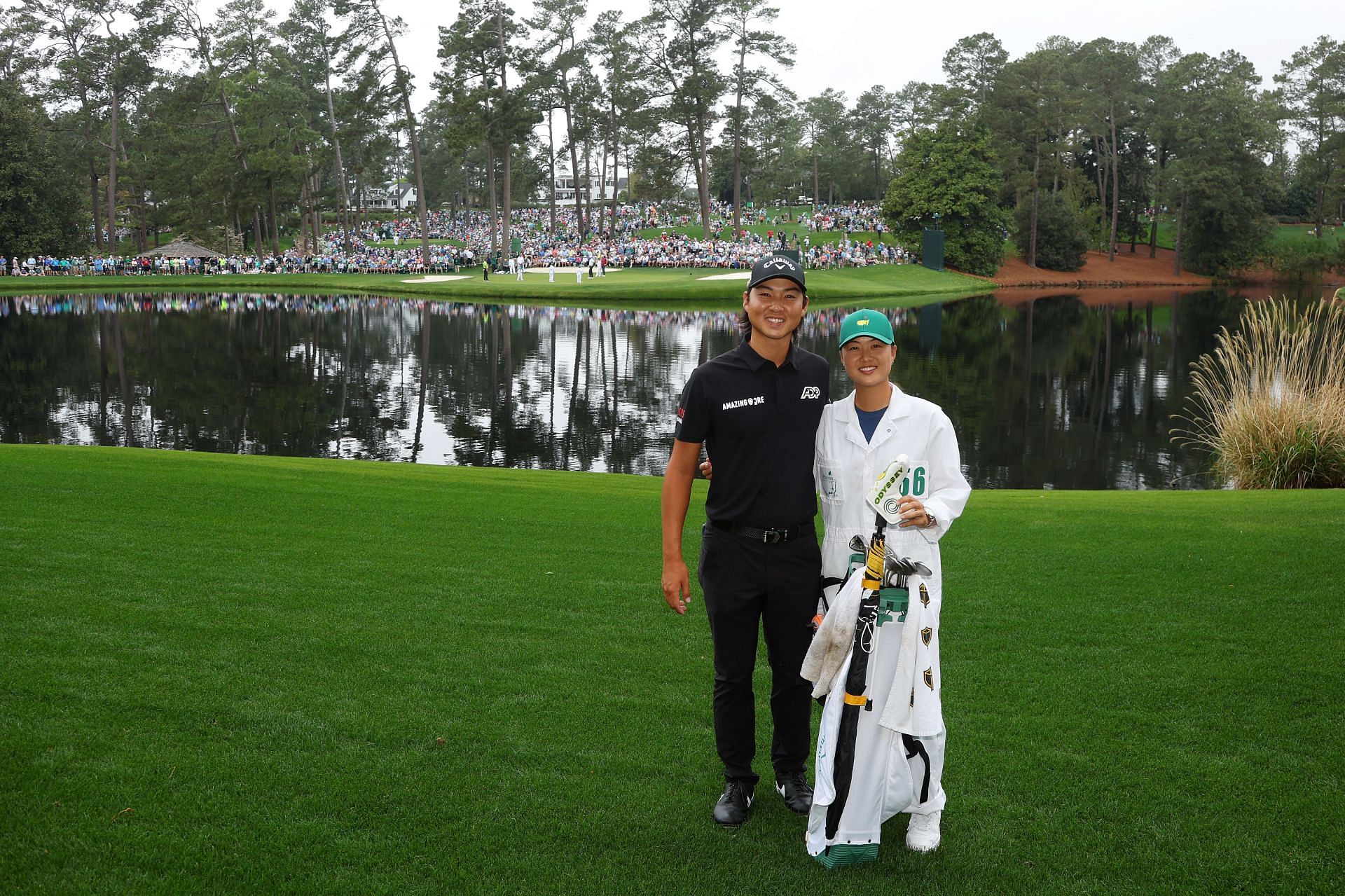 Minjee Lee and Min Woo Lee at The Masters 2022 (Image via Getty)