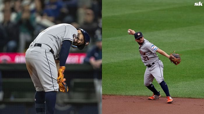 Jeremy Peña and Jose Altuve swapped places to better position themselves  for a relay at the plate 🧠
