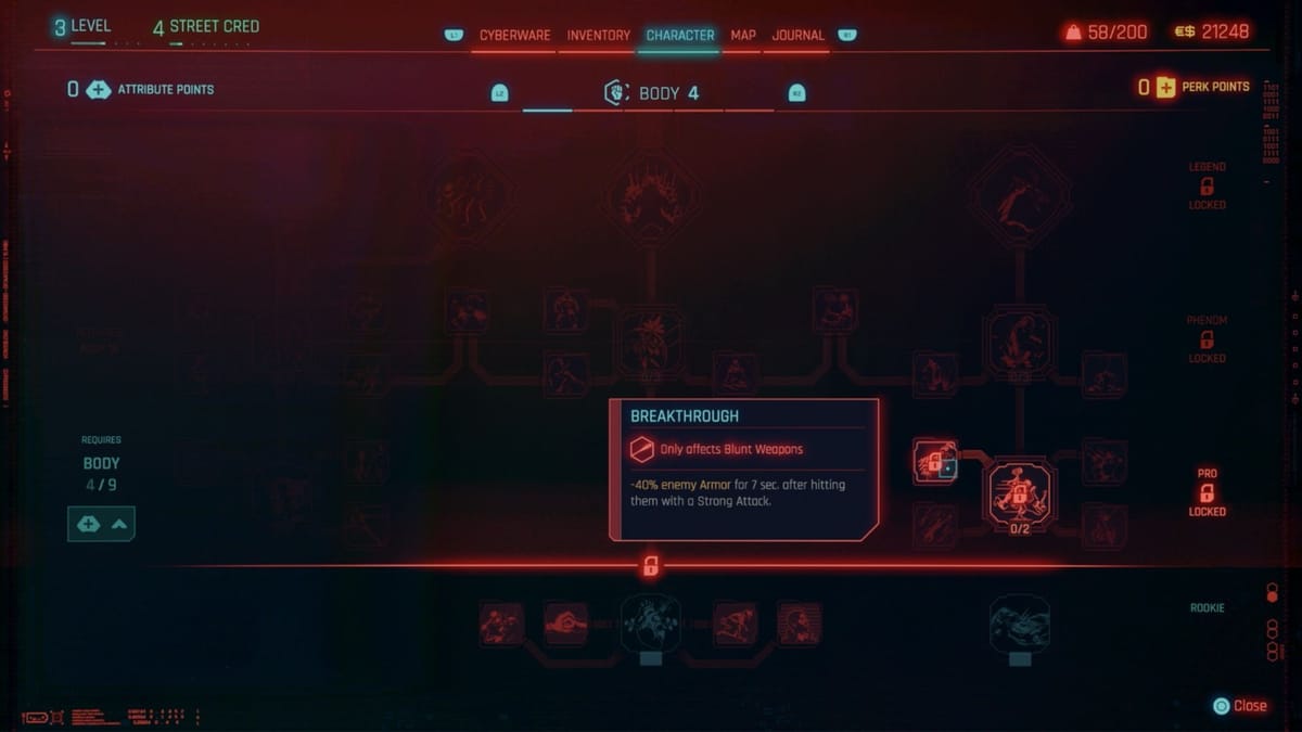 10 best Body perks to get first in Cyberpunk 2077 Phantom Liberty (2.0)