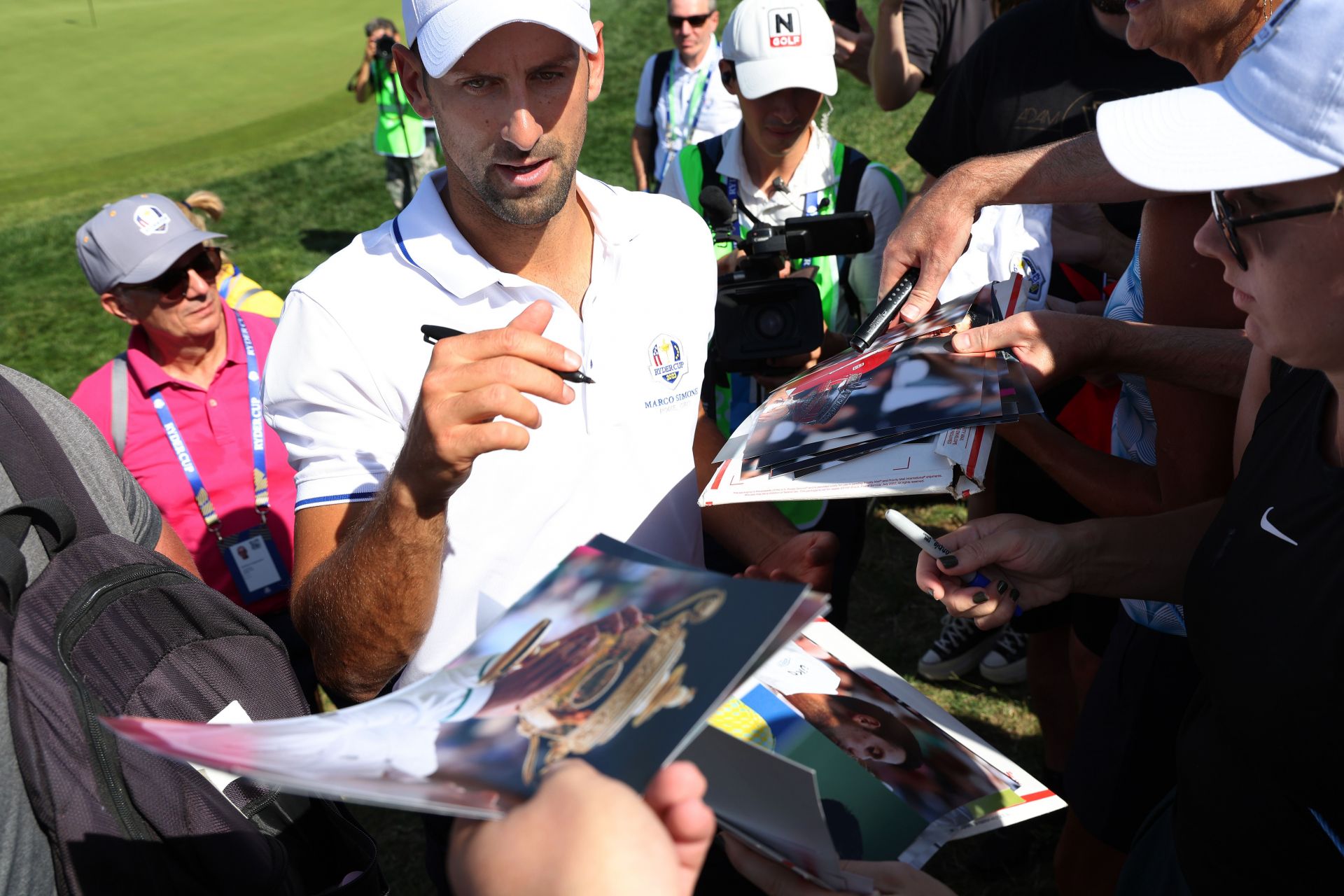 Novak Djokovic at the 2023 Ryder Cup All-Star Match