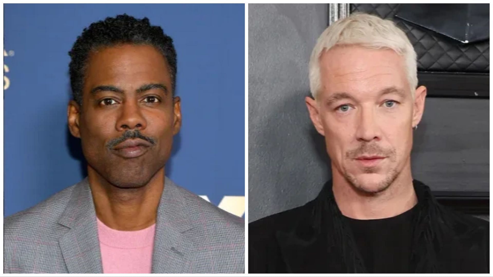 Chris Rock and Diplo were seen being rescued by fans (Image via Getty Images)