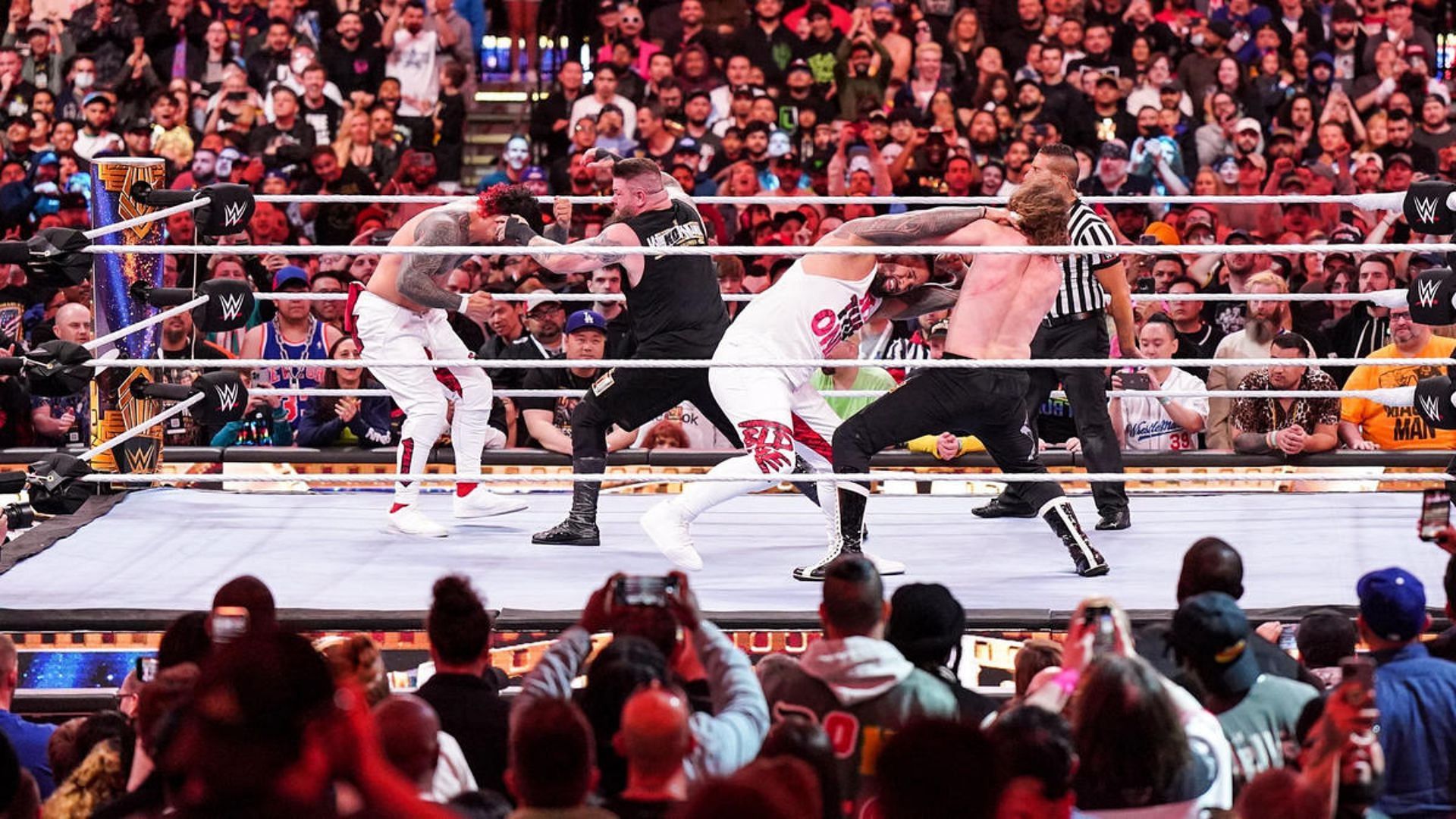 The Usos against Sami & KO at WrestleMania 39