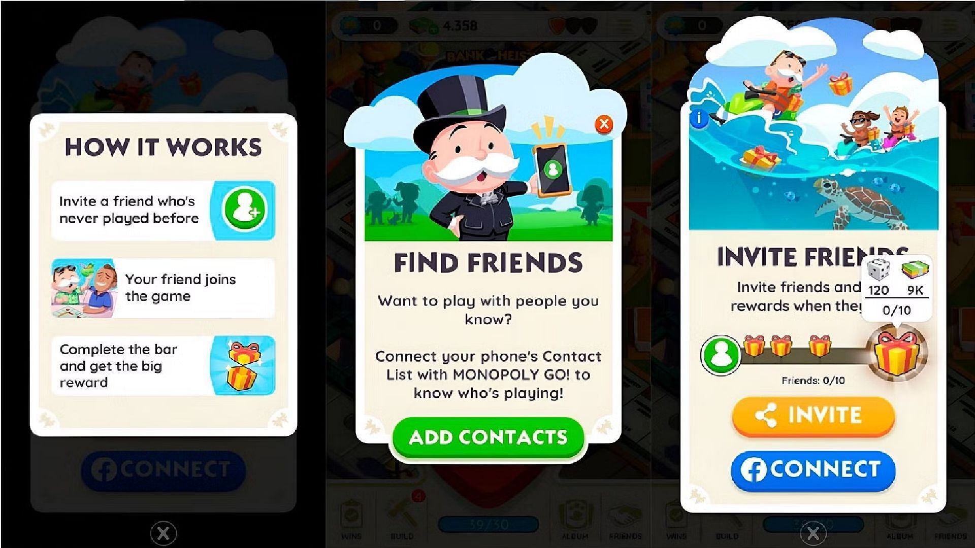 Invite friends to get more free dice (Image via Scopely)