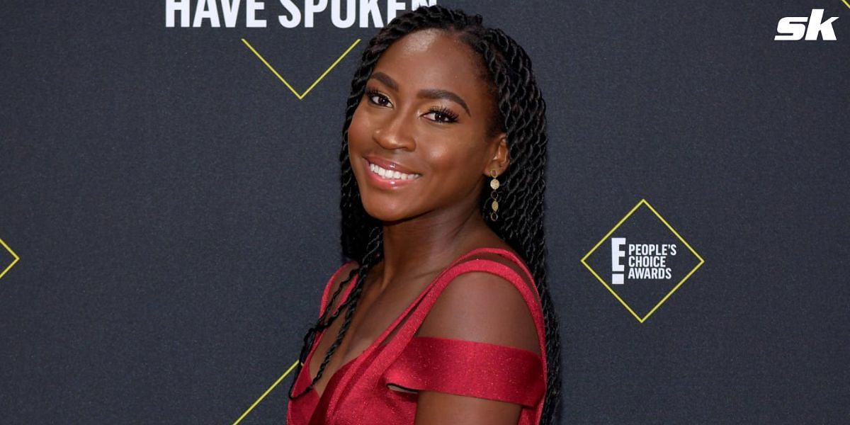 Coco Gauff celebrating US Open victory with best friend