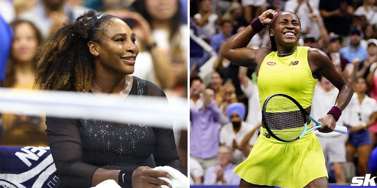 Serena Williams (L), Coco Gauff (L)