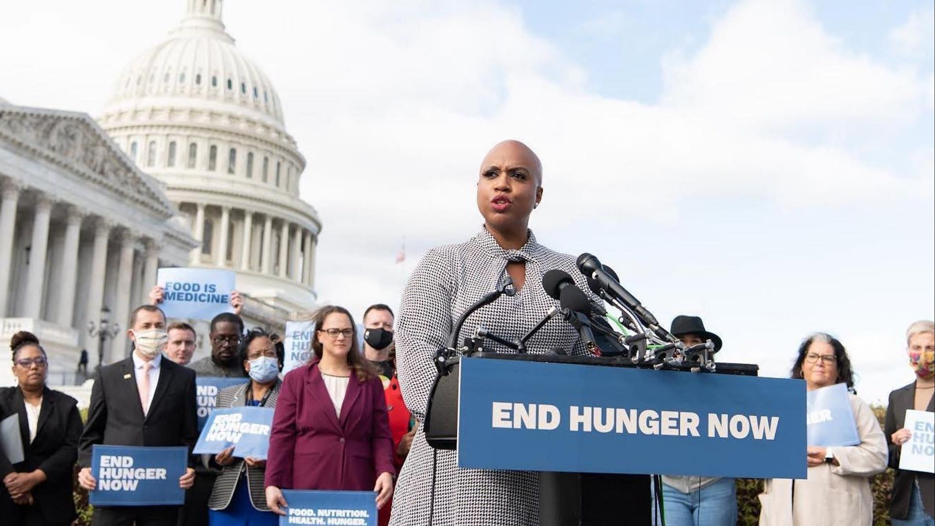 Massachusetts Rep. Ayanna Pressley criticized for stating that the United States border was secure (Image via Instagram/@ayannapressley)