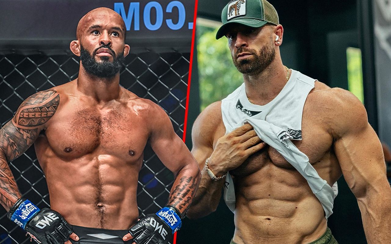 Demetrious Johnson (Left) agreed to grapple Bradley Martyn (Right)