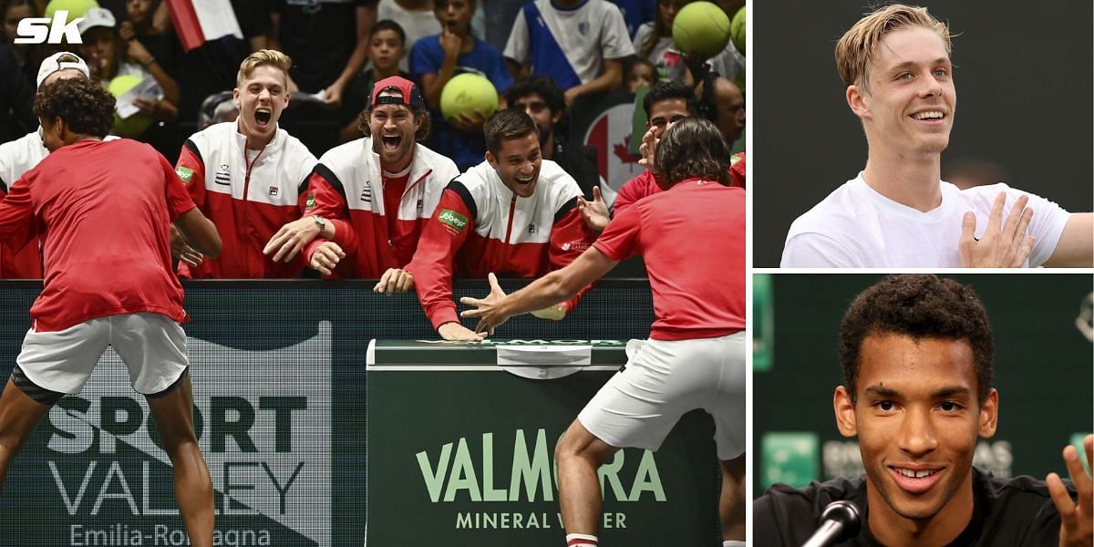 Team Canada defeated team Italy in 2023 Davis Cup Finals Group Stage