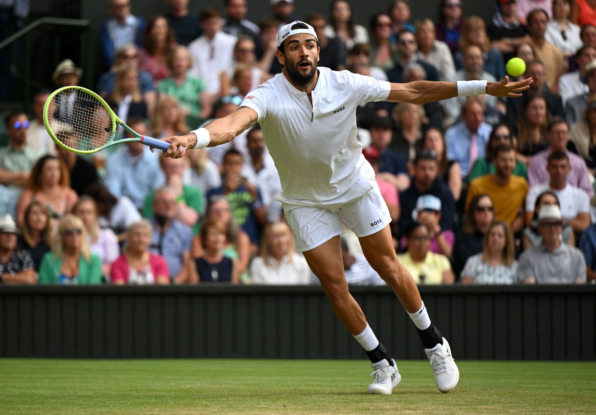 Matteo Berrettini at the 2023 Wimbledon Championships.