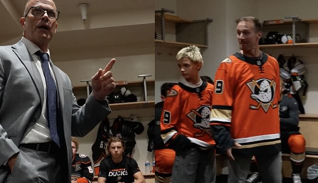 Drew Brees tries firing up Anaheim Ducks players ahead of preseason tie, team loses 4-3