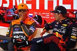 "They didn't let me hold it for long" - Lando Norris on giving Max Verstappen the repaired F1 Hungarian GP trophy