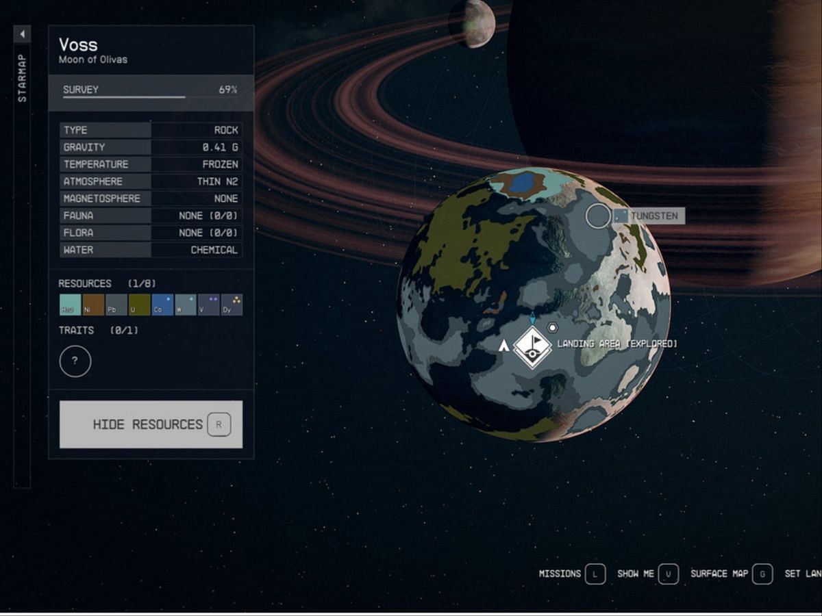 Tungsten isn&#039;t so rare if you know which planets to visit in Starfield (Image via Bethesda)