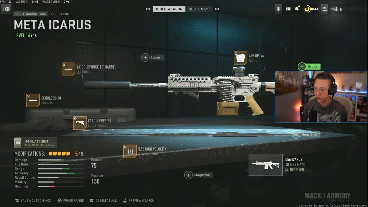 556 Icarus TTK loadout in Warzone 2 (Image via Activision and YouTube/WhosImmortal)