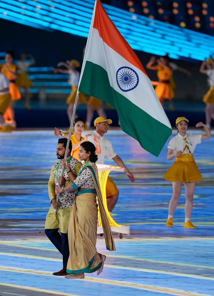 Asian Games 2023 Opening Ceremony Highlights: Lovlina Borgohain,  Harmanpreet Singh lead India