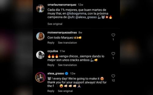The weird translation of Grasso's comment led to fans speculating about her relationship