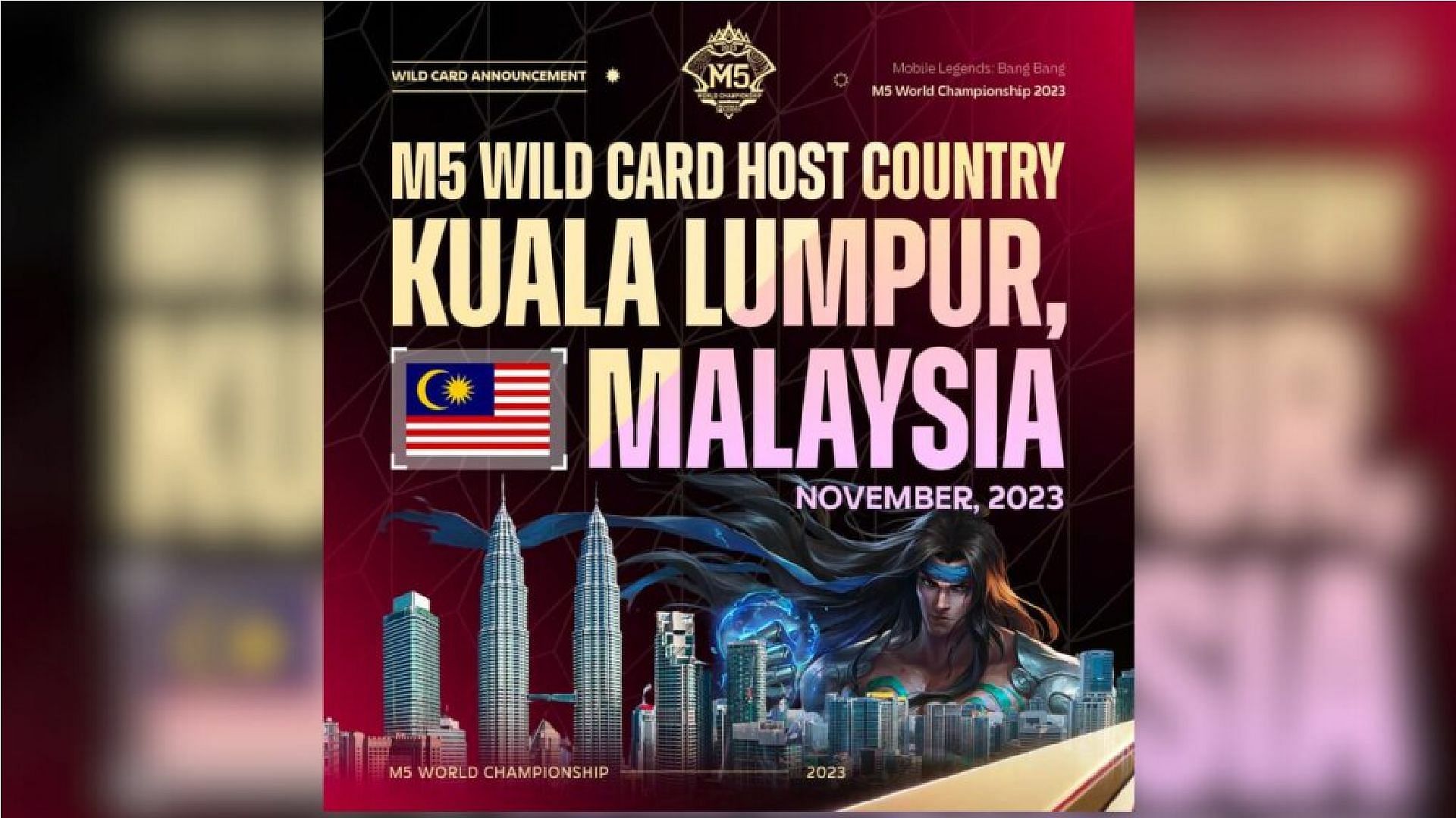 Kuala Lumpur will give teams from eight different regions another chance to enter the M5 World Championship with the first-ever M5 Wild Card tournament (Image via Moonton Games)