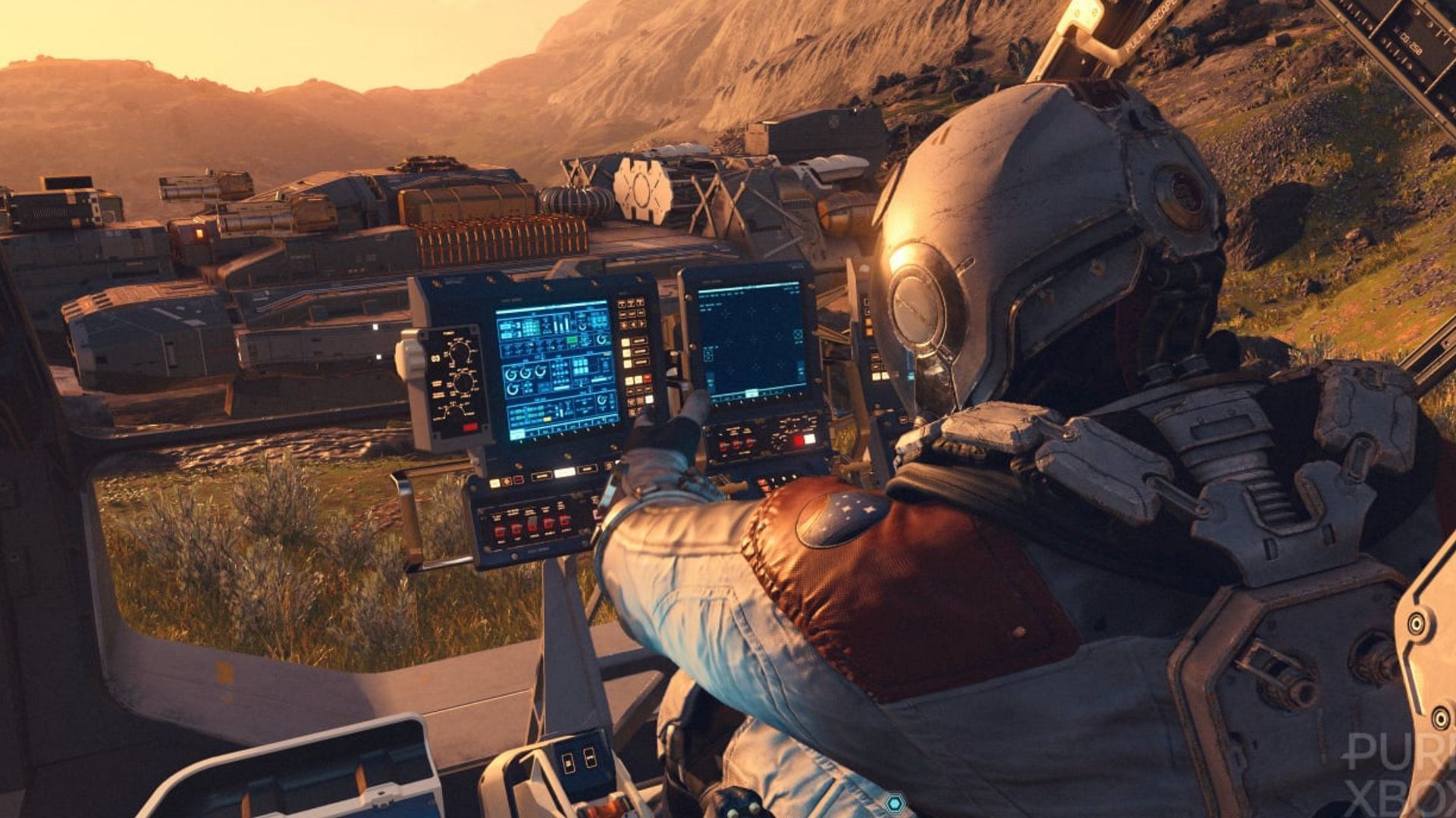 Piloting is essential to travel across the universe (Image via Bethesda)