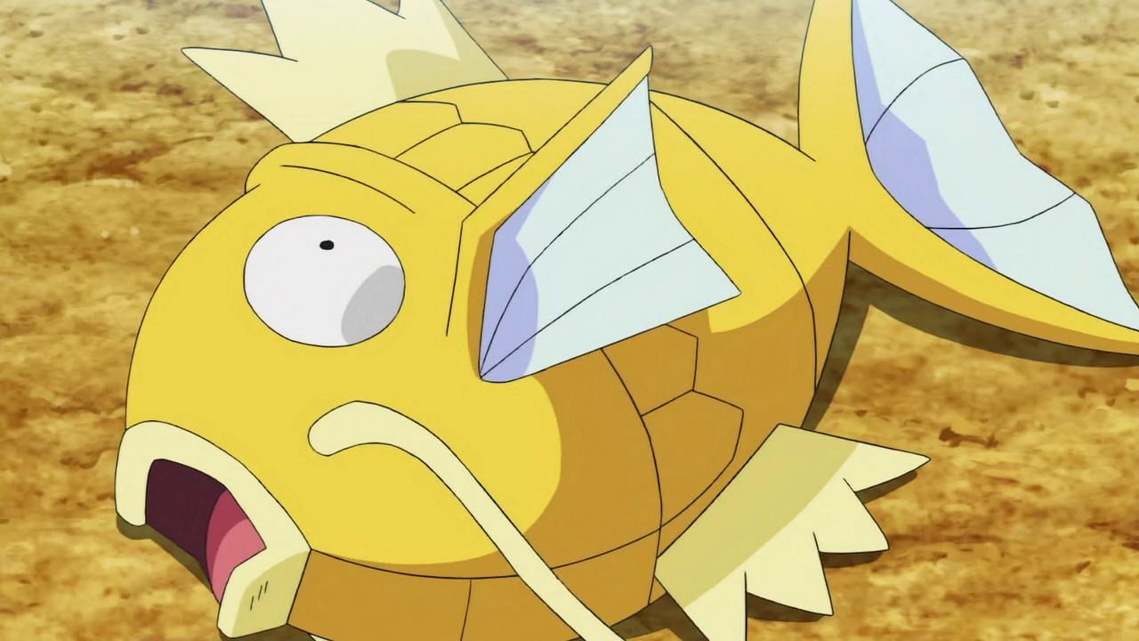 A Shiny Magikarp as seen in the anime (Image via The Pokemon Company)