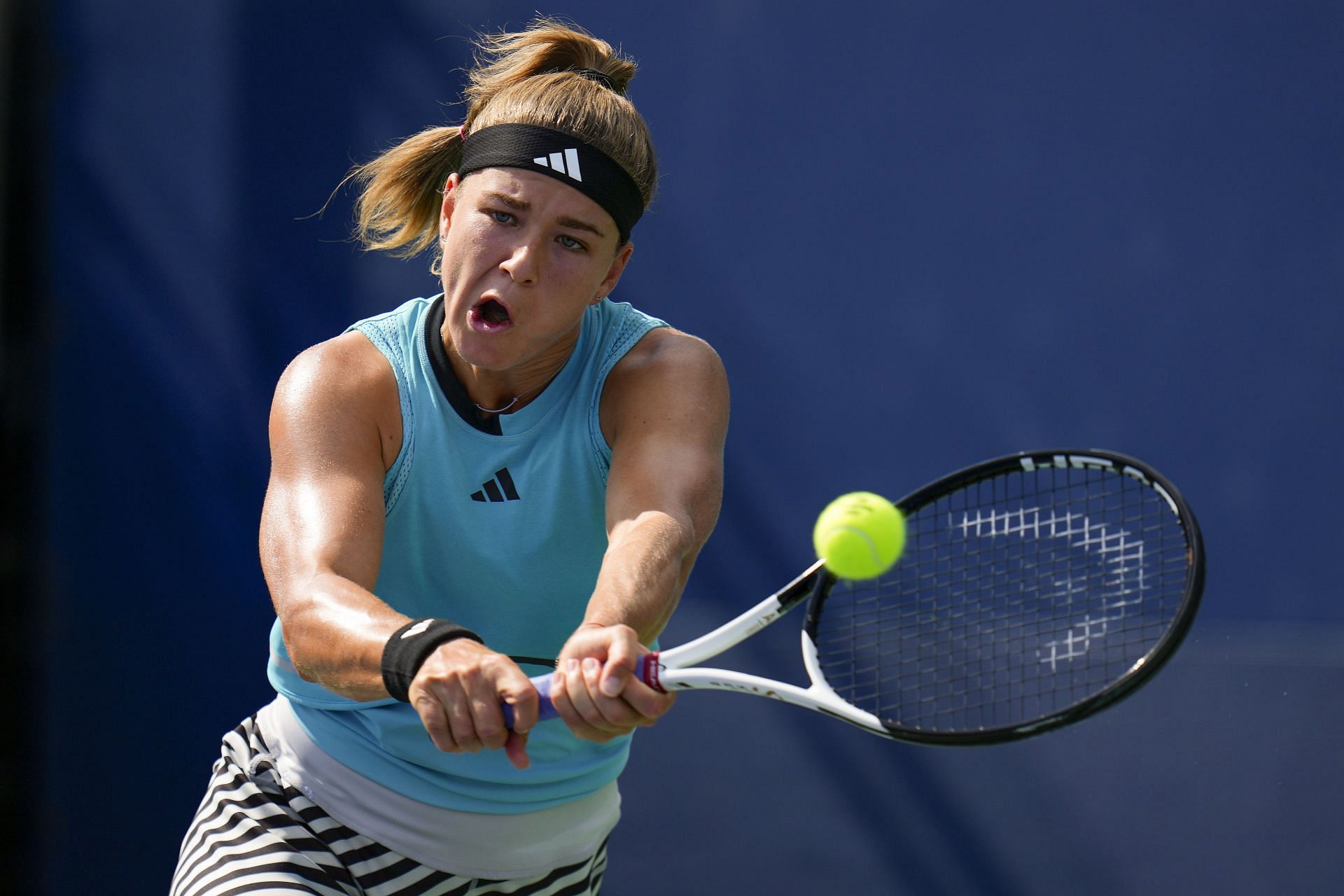 Karolina Muchova in action at the 2023 US Open.