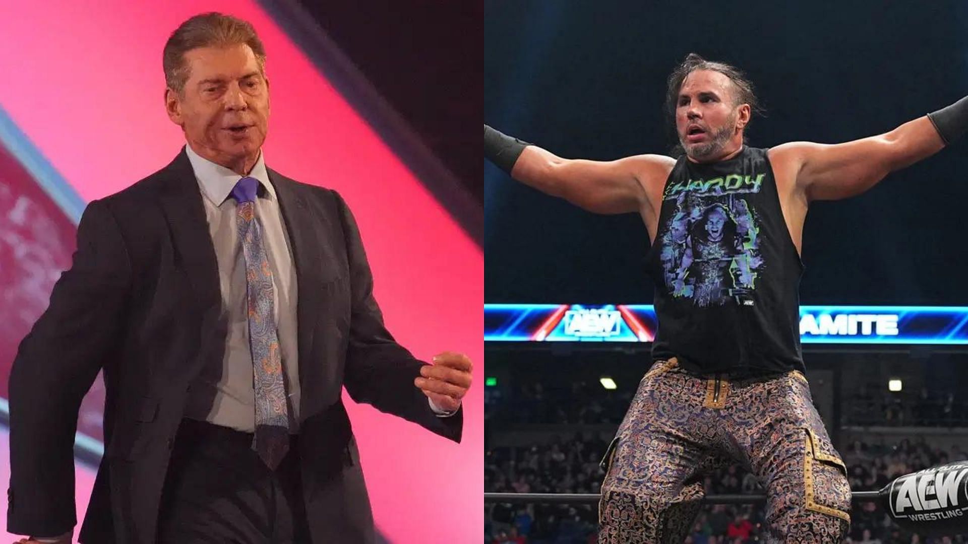Vince McMahon (left) Matt Hardy (right)