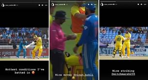 “Nice moves” – Steve Smith shares Instagram story ft. Virat Kohli’s antics on the field during IND vs AUS 3rd ODI