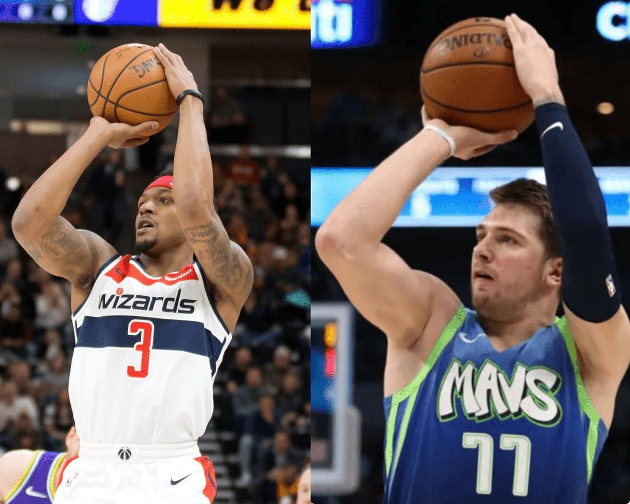 Bradley Beal and Luka Doncic Three-point Shooting